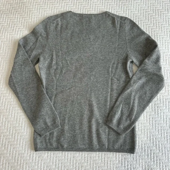 Allude Grey Cashmere Sweater Size L
